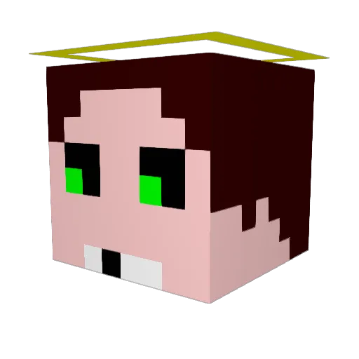 gg_gigante Minecraft avatar head, 3D render