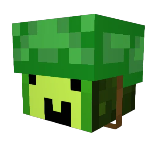 ggabacate Minecraft avatar head, 3D render