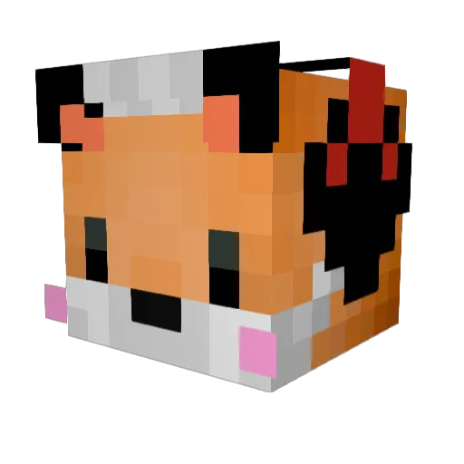 ggamja_ Minecraft avatar head, 3D render