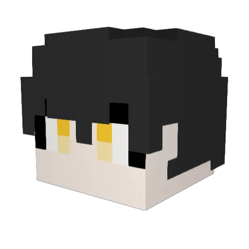 ggams Minecraft avatar head, 3D render
