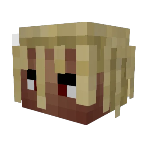 ggark Minecraft avatar head, 3D render
