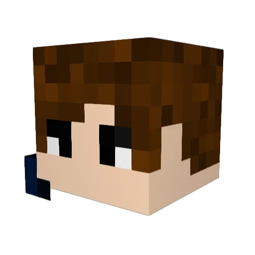 ggddfff Minecraft avatar head, 3D render