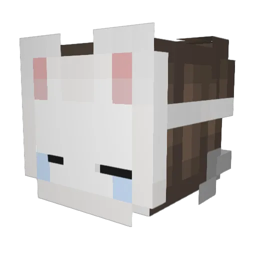 ggercha Minecraft avatar head, 3D render