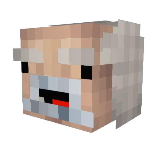 ggex Minecraft avatar head, 3D render