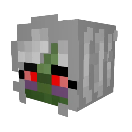 ggezzombie Minecraft avatar head, 3D render