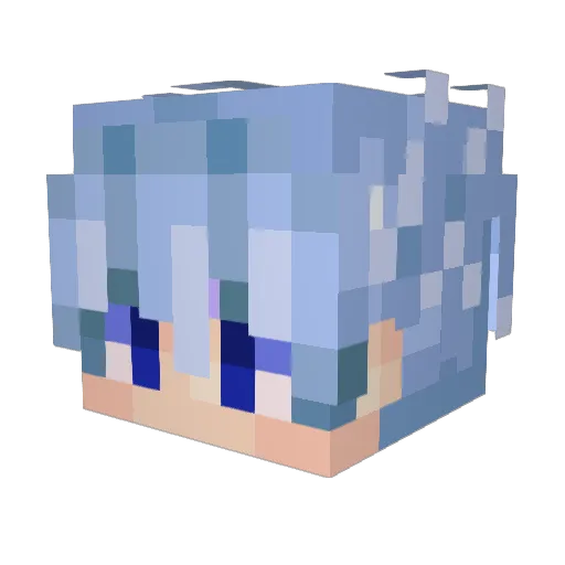 ggfer Minecraft avatar head, 3D render