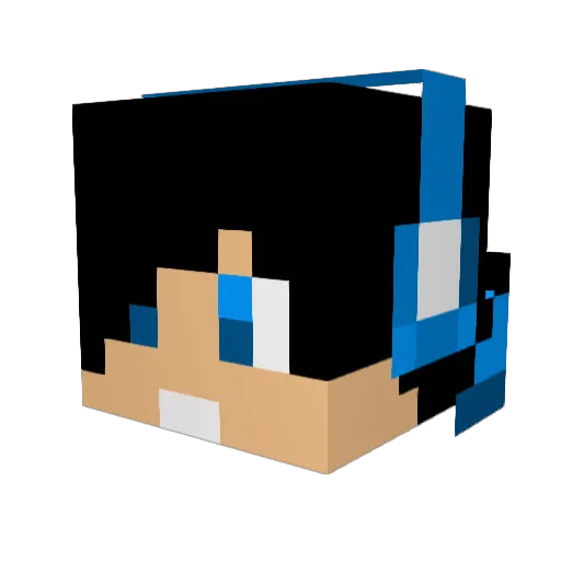 gggam3r Minecraft avatar head, 3D render