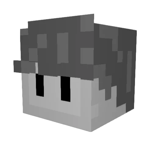 gghostbvrr Minecraft avatar head, 3D render