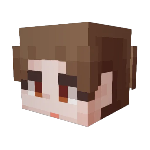 ggisa_ Minecraft avatar head, 3D render