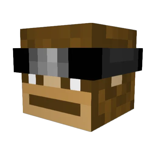 ggmahi Minecraft avatar head, 3D render