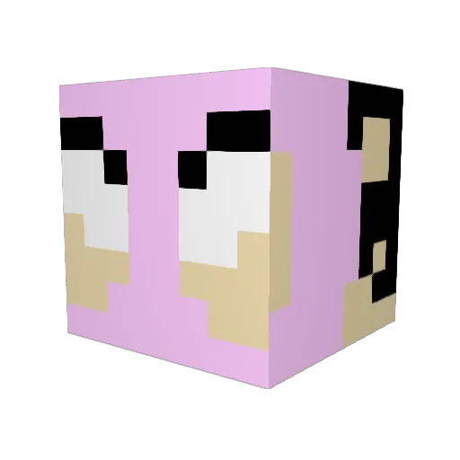 ggmaniac Minecraft avatar head, 3D render