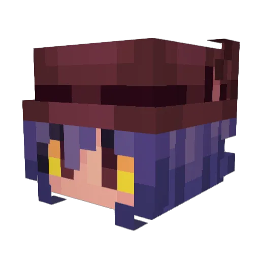 ggoldensamurai Minecraft avatar head, 3D render