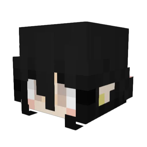 ggomixx Minecraft avatar head, 3D render