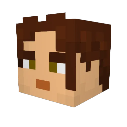 ggoofers Minecraft avatar head, 3D render