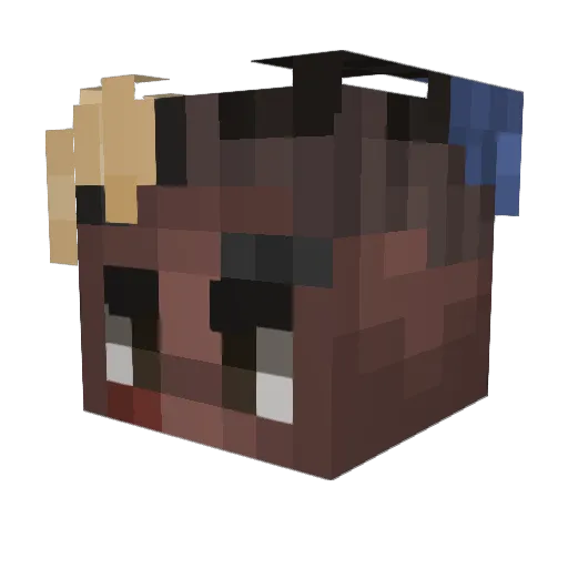 ggpy Minecraft avatar head, 3D render