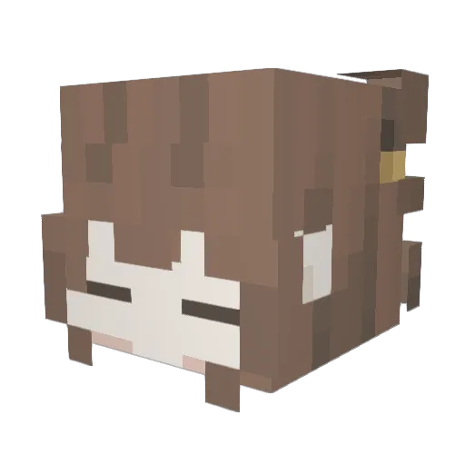 ggynee Minecraft avatar head, 3D render