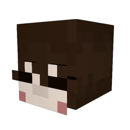 gh0ry Minecraft avatar head, 3D render