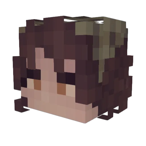 gh0stDo11 Minecraft avatar head, 3D render