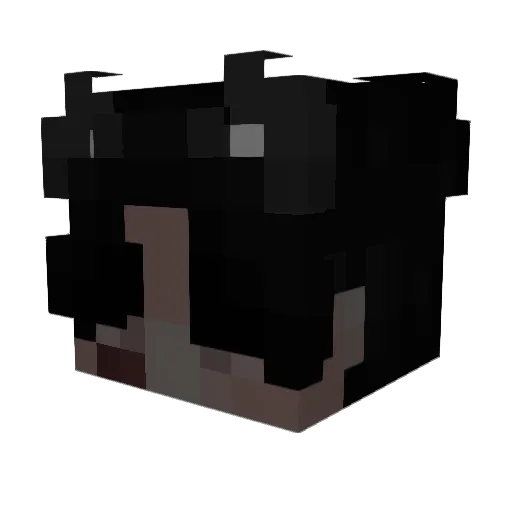gh0stisoffline Minecraft avatar head, 3D render
