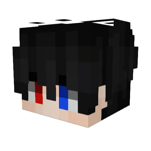 gh0stlightyt Minecraft avatar head, 3D render