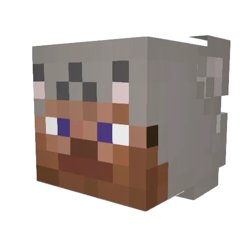 gh0stly4 Minecraft avatar head, 3D render