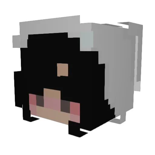 gh0stytoast Minecraft avatar head, 3D render
