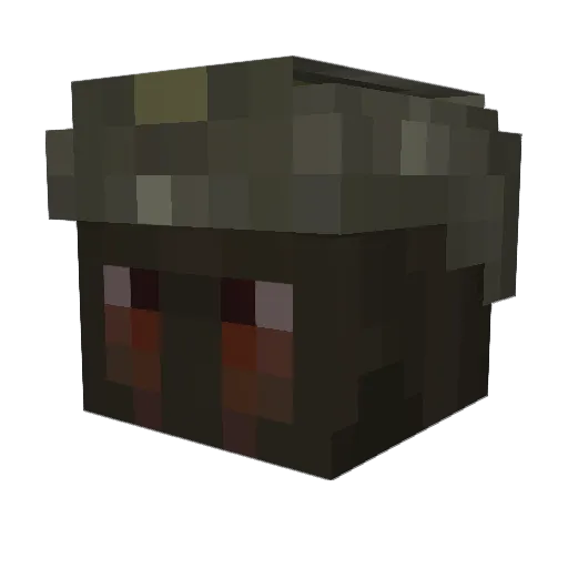 gh0ultears Minecraft avatar head, 3D render