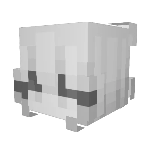 gh6k Minecraft avatar head, 3D render