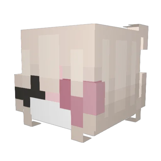 gh_ste Minecraft avatar head, 3D render