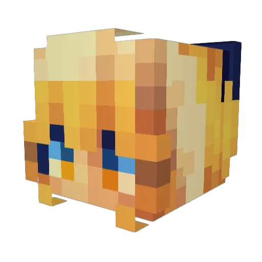 ghadron Minecraft avatar head, 3D render