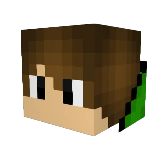 gham05 Minecraft avatar head, 3D render