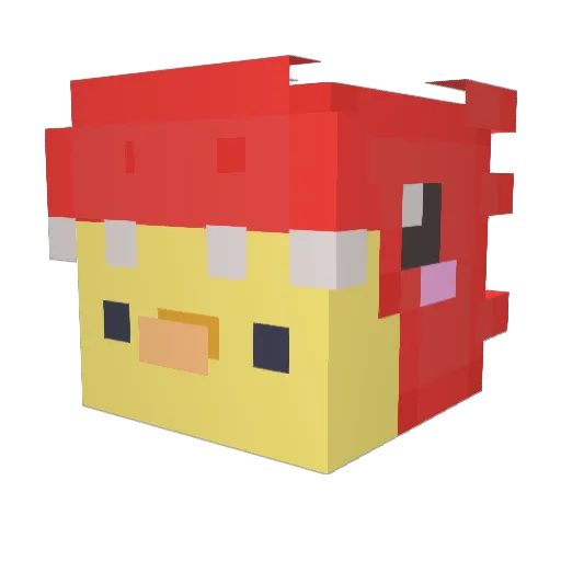 ghassann Minecraft avatar head, 3D render