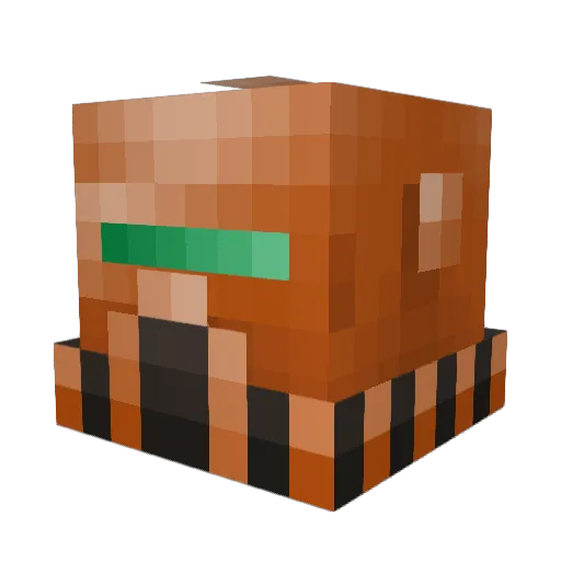 ghastboy888 Minecraft avatar head, 3D render