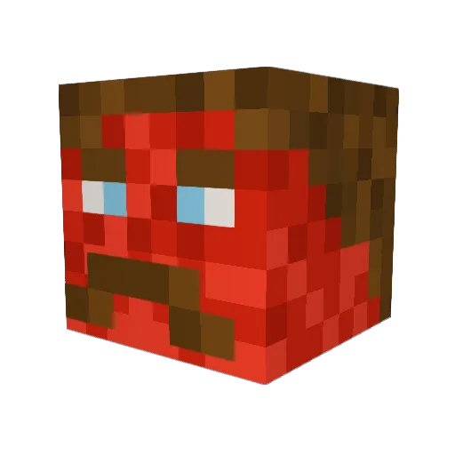 ghastleader Minecraft avatar head, 3D render