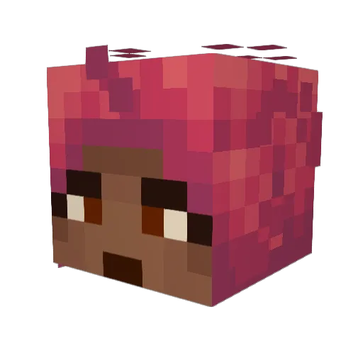 ghastlyghostye Minecraft avatar head, 3D render