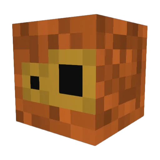 ghblr Minecraft avatar head, 3D render