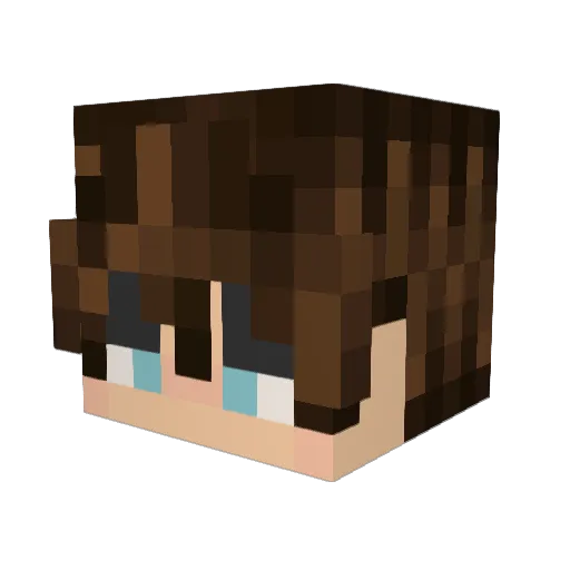ghcstboy Minecraft avatar head, 3D render