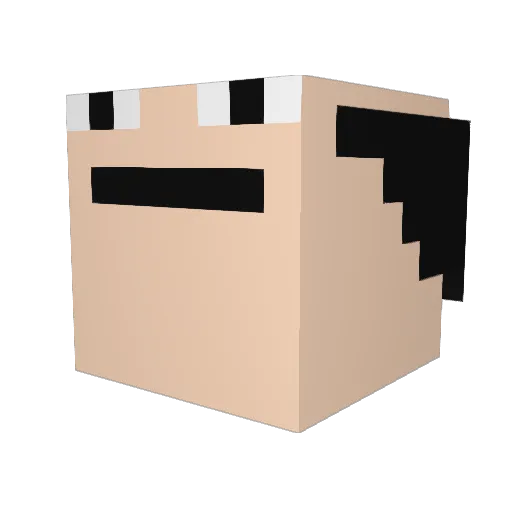 ghdauddbs Minecraft avatar head, 3D render