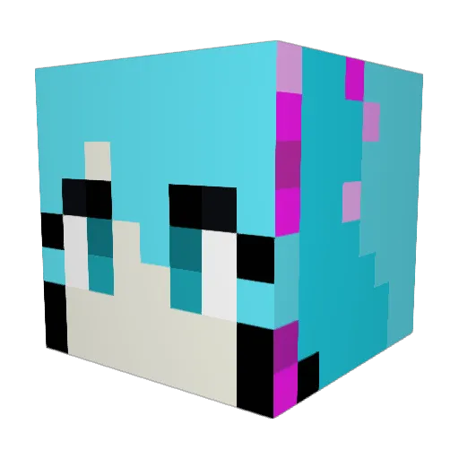 ghdehddns Minecraft avatar head, 3D render