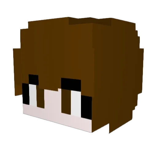 ghdekwjd Minecraft avatar head, 3D render