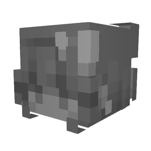ghds Minecraft avatar head, 3D render
