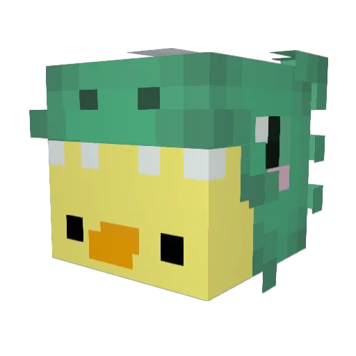 ghdwnsdnjs Minecraft avatar head, 3D render