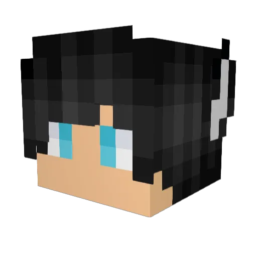 ghemmuno Minecraft avatar head, 3D render