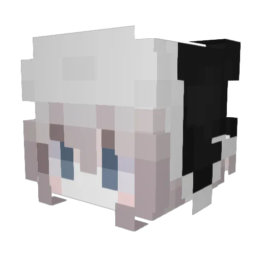 gheow Minecraft avatar head, 3D render