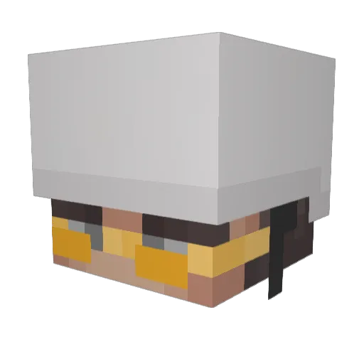 ghepardoman Minecraft avatar head, 3D render