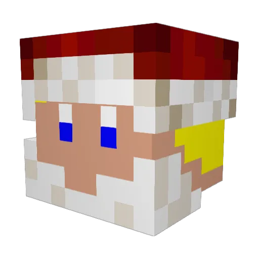 gherti Minecraft avatar head, 3D render
