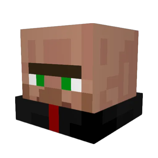 ghetto_zim Minecraft avatar head, 3D render