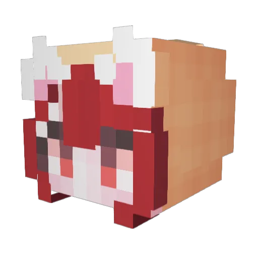 ghiaccio42 Minecraft avatar head, 3D render