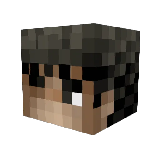 ghickok Minecraft avatar head, 3D render