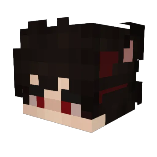 ghirosh Minecraft avatar head, 3D render